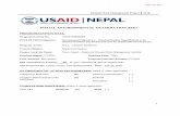 NEPAL I ~T~~JQ - ecd.usaid.gov · 2) Building Capacity at the Municipal Level and 3) Supporting National and Municipal level institutions to strengthen disaster response. The project