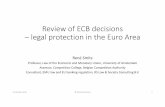 Review of ECB decisions-def. - René Smitsrenesmits.eu/Review of ECB decisions-def.pdf · Review of ECB decisions – legal protection in the Euro Area René Smits Professor, Law