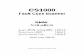 CS1000 - DIAKOM · Operating the CS1000 - Service Interval Reset ... or in BMW maintenance manual. Carry out required repair before clearing fault codes. 6. Clearing Fault Codes