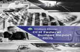 CCH Federal Budget Report 2610 - … · CCH Federal Budget Report 2610. 2 Highlights 4 2016/17 Federal Budget Highlights 4 Multinational profit shifting and international 9 Diverted