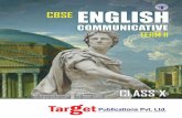 CBSE, Class 10, English Communicative, Term II - … · Written as per the syllabus prescribed by the Central Board of Secondary Education. ... English Communicative” is a complete