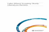 Lake Albert Scoping Study Literature Review · The Lake Albert Scoping Study Literature Review forms part of Phase One of the Lake Albert Scoping Study, and is a deliverable under