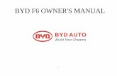 BYD F6 OWNER'S MANUAL - … · Thank you for choosing BYD F6. To help you use and maintain BYD F6, ... BYD AUTO CO., LTD reserves all rights to modify technical features and contents