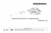 OPERATOR'S MANUAL - Allpower · OPERATOR'S MANUAL EB221S Éß˛Ò ... Troubleshooting table ... Leave plenty of space around the product and do not al-