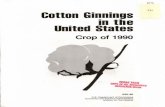 F34 Cotton Ginnings in thp - Texas Tech University · Cotton Ginnings in thp 0 United ... 2. Production and Ginnings of Cotton, by States: 1987 to 1990 ... 15,482,267 12,175.288 15,389,963