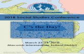 2018 Social Studies Conference - mcssmi.org · The Searchers, and Iron Jawed Angles will be discussed. A Tale of Two Cities: Detroit and Toronto - Teaching Canada Through PBL Presented