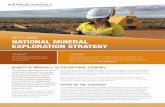 National Mineral Exploration Strategy 2017-2022 · mineral wealth. Goals ... direct and indirect employment ... This National Mineral Exploration Strategy will address the technical
