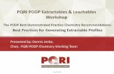 PQRI PODP Extractables & Leachables Workshoppqri.org/wp-content/uploads/2018/04/5-PQRI_PODP-_Workshop_simst… · enable the practice of good science by competent practioneers in
