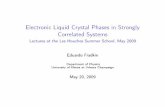 Electronic Liquid Crystal Phases in Strongly Correlated ...eduardo.physics.illinois.edu/homepage/les-houches-2009... · Electronic Liquid Crystal Phases in Strongly Correlated Systems