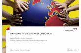 Welcome in the world of OMICRON - SIETAR … · 3 October 2014 Welcome in the world of OMICRON Klaus, Austria – Jena, Germany Sandra Studer, Human Resources Andreas Hauser, …