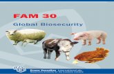Global Biosecurity - Evans Vanodine · Global Biosecurity Evans Vanodine ... detergent then disinfect with Fam 30 disinfectant solution during terminal disinfection. ... 100,000 square