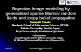 Bayesian image modeling by generalized sparse … · 1 Bayesian image modeling by generalized sparse Markov random fields and loopy belief propagation Kazuyuki Tanaka Graduate School
