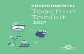 ENVIRONMENTAL Teach-In Toolkit - Earth Day 2018 · Environmental Teach-In Toolkit. EARTH DAY NETWORK ® Teach-In Preparation. 6. PRE-EVENT LOGISTICS. There are plenty of online registration
