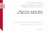 Brexit and the Labour Market - … · Brexit and the Labour Market. Economic Affairs Committee ... The International Passenger Survey 9 The Labour Force Survey 10 National Insurance