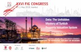 Presented at the FIG Congress 2018,May 6-11, 2018 in ... · Data: The Unhidden Mystery of Turkish Property Valuation System Ümit Yıldız & Tuğba Güneş Presented at the FIG Congress