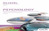 OCR AS Level Psychology: Sample Candidate Answers … · 3 Candidate Style Answers with Commentaries Unit 1: Research Methods AS Level Psychology Question 3 Which is a null hypothesis?