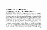 Editors' Summary - Springer978-1-349-13441-0/1.pdf · Editors' Summary CONTRIBUTION TO THE DEVELOPMENT OF NURSING THEORY HildegardE. Peplau basedherinterpersonal theory of nursingpri