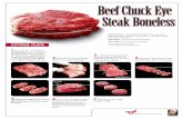 Beef Chuck Eye Steak Boneless - Beef Retail · U.P.C. 1102 Beef Chuck Eye Steak Boneless *The Meat Buyers Guide, NAMP **Uniform Retail Meat Identity Standards 4 Starting at …