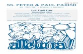 SS. PETER & PAUL PARISH - WordPress.com · SS. PETER & PAUL PARISH 322 7TH STREET • BOONVILLE, MO 65233 Rev. Basil Eruo ... Lector: Paula Wiemholt; Offertory Gifts: Shelley Chrisman