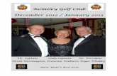 Romiley Golf Club December 2012 / January 2013 · Romiley Golf Club December 2012 / January 2013. ... that we had all been celebrating Christmas Day and here we were on New Year’s