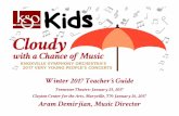 Tennessee Theatre: January 25, 2017 Clayton Center …tnartseducation.org/wp-content/uploads/2015/07/Cloudy-with-a... · from The Wizard of Oz Harold Arlen Overture to William Tell