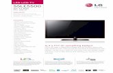 LED LCD TV 55LE5500 - LG Electronics€¦ · PANEL SPECIFICATION Screen Size 55” Class (54.6” diagonal) Resolution 1920 x 1080p