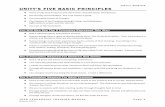 UNITY BASICS UNITY'S FIVE BASIC PRINCIPLES Doc... · UNITY'S FIVE BASIC PRINCIPLES ... The Unity movement was founded by Charles and Myrtle Fillmore. After Myrtle FilImore's remarkable