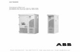 ABB ACS800-02 & ACS800-U2 Drives Hardware Manual · ACS800 Single Drive Manuals HARDWARE MANUALS (appropriate manual is included in the delivery) ACS800-01/U1 Hardware Manual 0.55