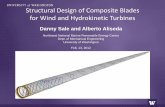 Structural Design of Composite Blades for Wind and ...depts.washington.edu/nnmrec/...StructuralDesign.pdf · Structural Design of Composite Blades for Wind and Hydrokinetic Turbines