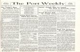 The Port Weekly - portnet.k12.ny.us · Tuesday The Port Weekly ... Fantastic melodrama and sophisti-cated comedy are on the Port Washing- ... A list of revised marks from last Jan-