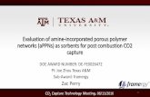 Evaluation of amine -incorporated porous polymer networks ... Library/Events/2016/c02 cap review/4... · Evaluation of amine -incorporated porous polymer networks ( aPPNs) as sorbents