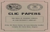 CLIC PAPERS - dtic.mil · Interested authors should submit double-spaced typed manuscripts along with a brief, one-page abstract of the paper to Army-Air ... Great Britain's only