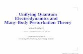 Unifying Quantum Electrodynamics and Many-Body ...fy.chalmers.se/~f3ail/Publications/Makutsi15IL.pdf · Unifying Quantum Electrodynamics and Many-Body Perturbation Theory Ingvar Lindgren