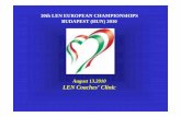 30th LEN EUROPEAN CHAMPIONSHIPS BUDAPEST … · Vladimir B. Issurin, Ph.D., Professor Israel. ... used to learn a lot about the Block Periodization and convince my Head coaches to