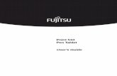 Point 510 Pen Tablet User’s Guide - Fujitsusolutions.us.fujitsu.com/.../usermanuals/pentabs/userguide-pt510.pdf · Light off: Pen tablet is Fully Off (not running). HDD Access Indicates
