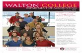 WALTON COLLEGE - University of Arkansas · Walton College & Department News 3 4 6 ... Cory Cassell serves as an ad-hoc reviewer for the ... Auditing: A Journal of Practice and Theory…