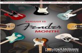 Fender Month 2017 - long-mcquade.com€¦ · Telecaster. American Professional Jazzmaster $ 2099. 99 $ 2099. 99. 11-3060-738 | SKU: 491923 ... ALL FENDER MANUFACTURED OR DISTRIBUTED