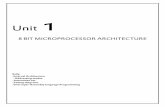 8 BIT MICROPROCESSOR ARCHITECTURE - .8 BIT MICROPROCESSOR ARCHITECTURE 8085 -Internal Architecture