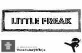 Vocabulary Ninja - Little Freak · Print it, trim it, stick it in the book! Page 10-NINJA CERTIFICATES. Celebrate success! Page 11 and 12 -VOCABULARY TEACHING TECHNIQUES. ... skillful