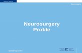 Neurosurgery Profile - CMA · Neurosurgery Neurosurgery Profile Updated March 2018 2 Click on any of the contents below to navigate to the slide. Please click the “home icon”