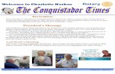 Welcome to Charlotte Harbor Times 9... · Welcome to Charlotte Harbor September 13, 2016 Chartered April 4, 1980 Volume 37 - Issue 11 Last Week’s Meeting President’s Message After