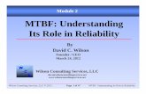 wilsonconsultingservices.net · Title: Microsoft PowerPoint - RP-64 Reliability MTBF Tutorial.ppt [Compatibility Mode] Author: Granddaddy Created Date: 3/25/2012 3:59:30 PM