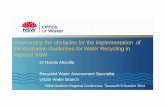 Overcoming the obstacles for the implementation of … Altavilla.pdf · Overcoming the obstacles for the implementation of the Australian Guidelines for Water Recycling in regional