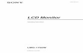 LCD Monitor - DYNAMIX€¦ · expressly approved in this manual could void your ... † Do not push or scratch the LCD monitor’s screen. Do ... modified by installing the optional