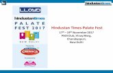 Hindustan Times Palate Fest - s3.amazonaws.com · Monginis 15-Nov-2017 Half Page HT City Emami 15-Nov-2017 Contextual Ads (SPONSORS) Quarter Page - HT City Bertolli 15-Nov-2017 Quarter