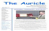 The Auricle - moraybeekeepers.co.uk · Nether Dallachie, Moray, IV32 7QX Tel: 01343 821453 Secretary Yvonne Stuart The Cottage, North Darkland, Lhanbryde, IV30 8LB Tel: 01343 842317