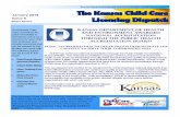 Kansas Department Health and Environment Child Care …€¦ · Kansas Department Health and Environment– Child Care Licensing January 2018 Issue 8 Kansas Department of Health and