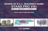 Sample Copy. Not for Distribution. · i Design of R.C.C. Buildings using Staad Pro V8i with Indian Examples Sample Copy. Not for Distribution.