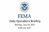 Daily Operations Briefing - Disaster CenterDaily+Ops+Briefing+07-24-2017.pdf · Tropical Storm Irwin (Advisory #8 as of 5:00 a.m. EDT) • Located 745 miles SSW of Baja California,