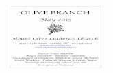 OLIVE BRANCH - Mount Olive Lutheran Church · 2014. We know that God is already ahead of us in our communities. ... The Olive Branch is now available in the ABOUT section! ... If